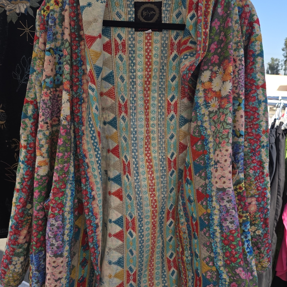 Johnny Was Colorful Embroidered Jacket - Picture 3 of 5